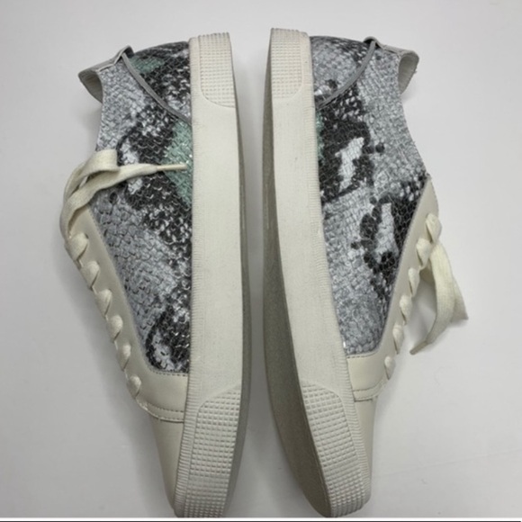 NWOT DOLCE VITA ZAGA SNEAKERS MINT MULTI SNAKE PRINT - Picture 8 of 8